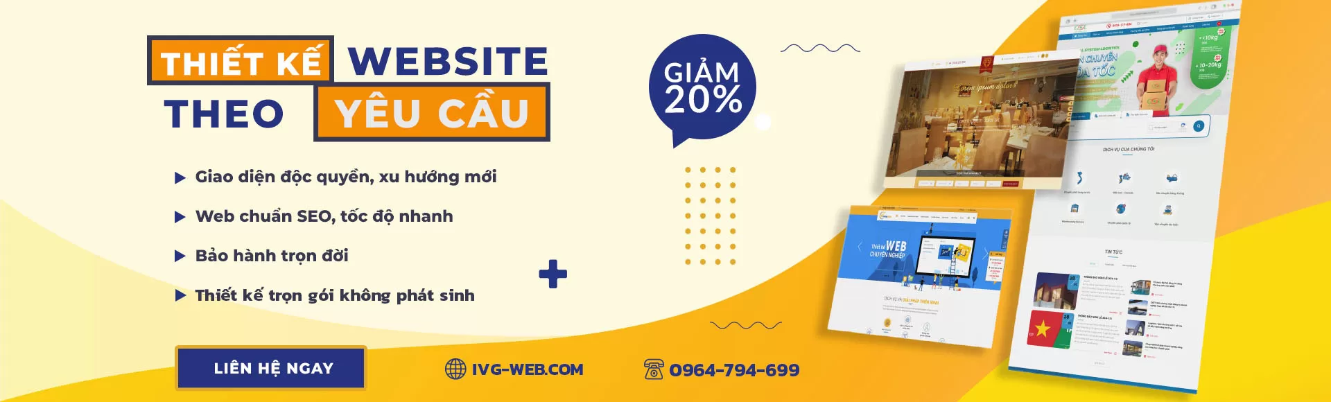 Thiết kế website trọn gói theo yêu cầu