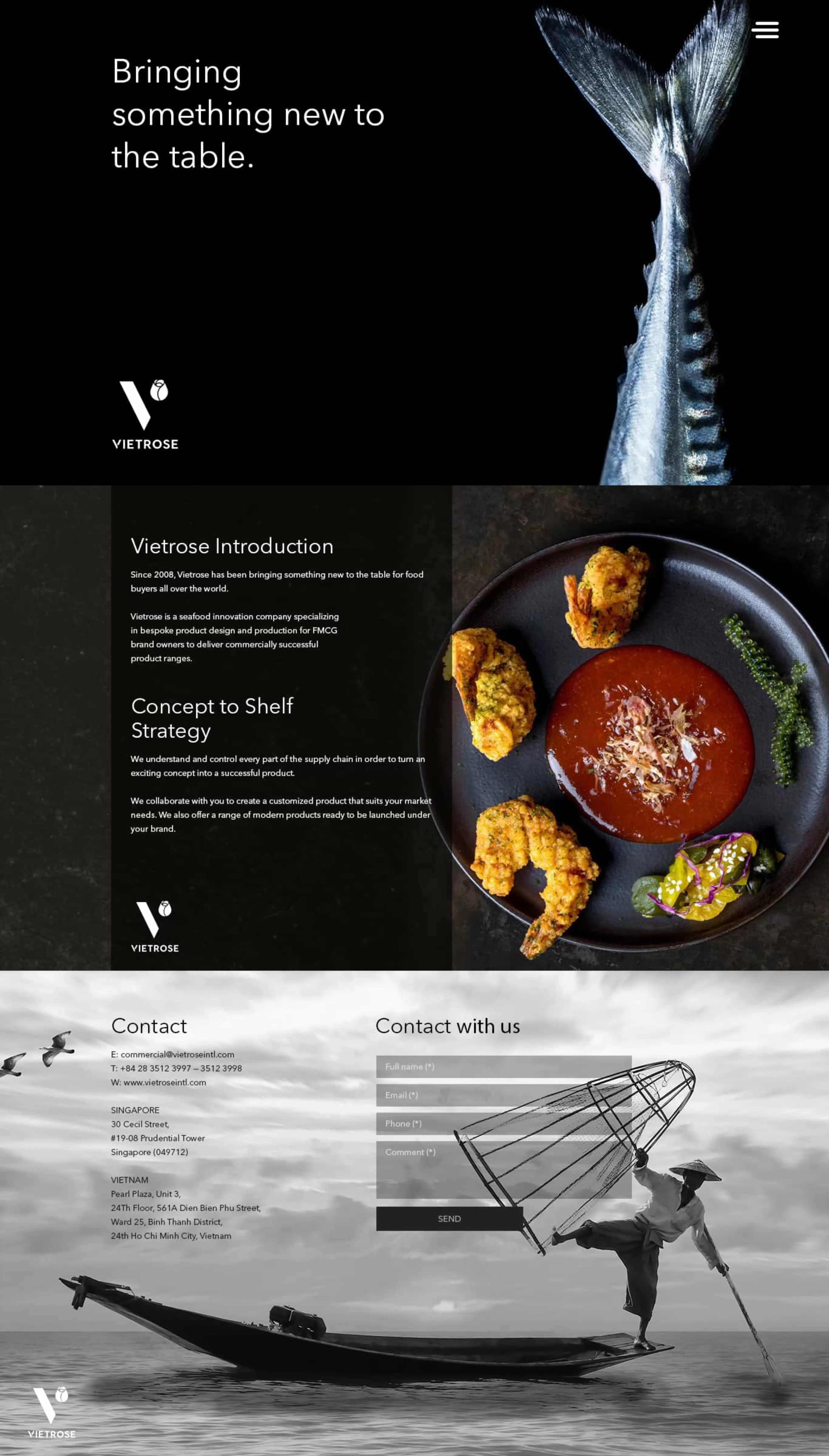 Dự án thiết kế website Công ty TNHH Vietrose International Việt Nam
