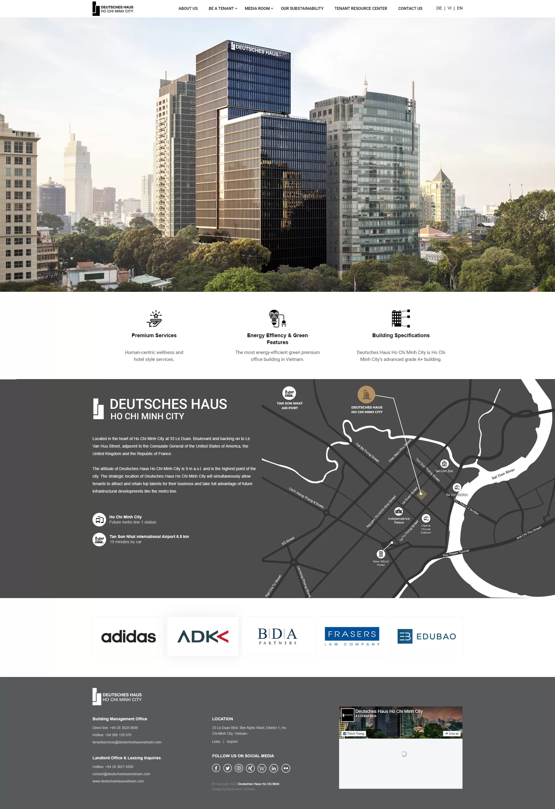 Dự án thiết kế website Tòa nhà Đức - Deutsches Haus